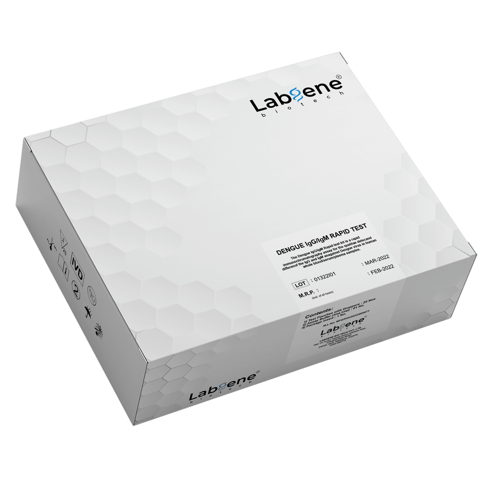 Labgene Biotech Dengue Igg igm box